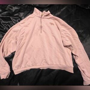 Nike Pink quarter zip sweatshirt